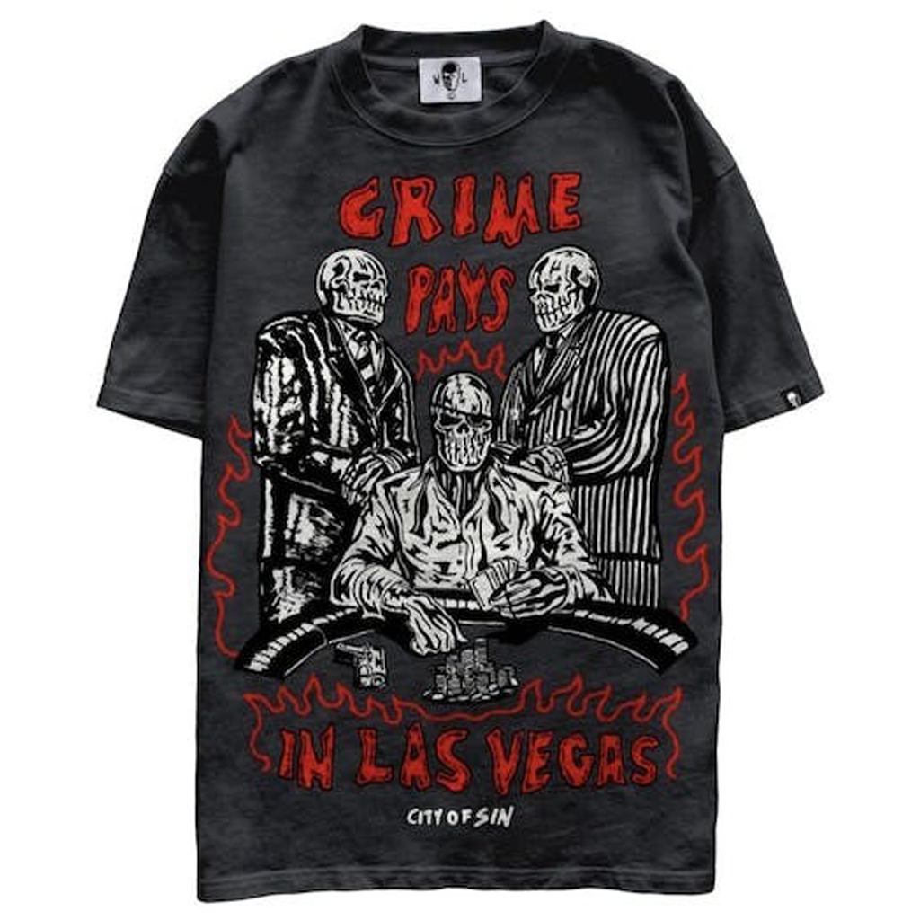 Warren Lotas deals Crime Pays ‘White’ T-Shirt